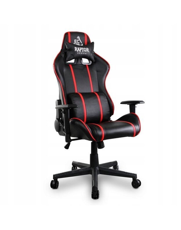 "CHAIR ROTARY" juoda/raudona žaidimų kėdė