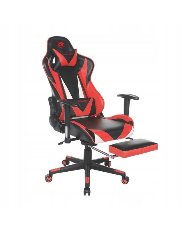 "BlitzWolf" raudona/juoda žaidimų kėdė