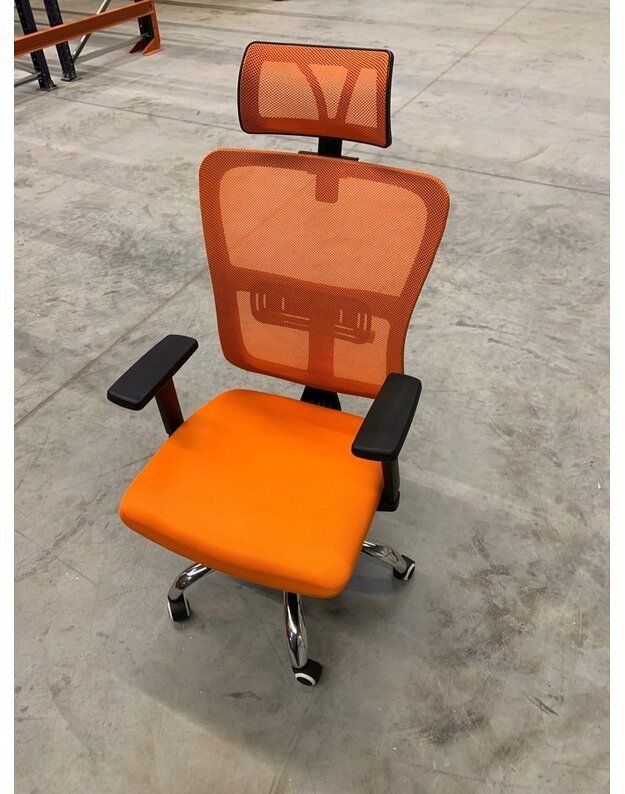 Oranžinė žaidimų kėdė