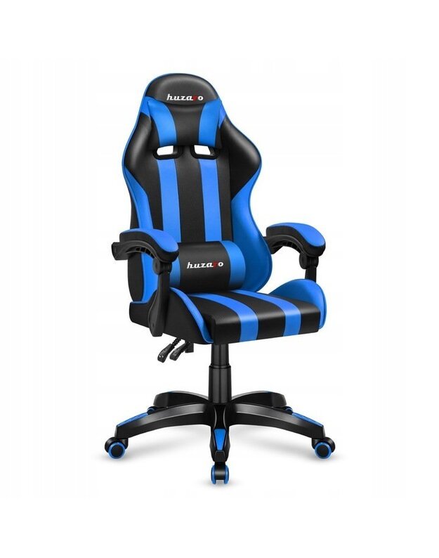 "HUZARO" mėlyna/juoda žaidimų kėdė