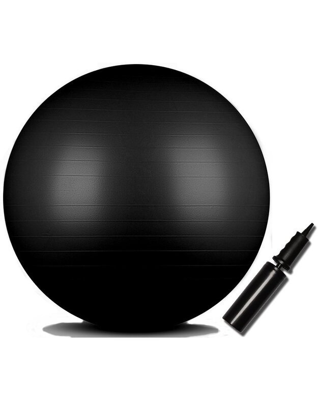 Gimnastikos kamuolys INDIGO Anti-burst 85cm juodas