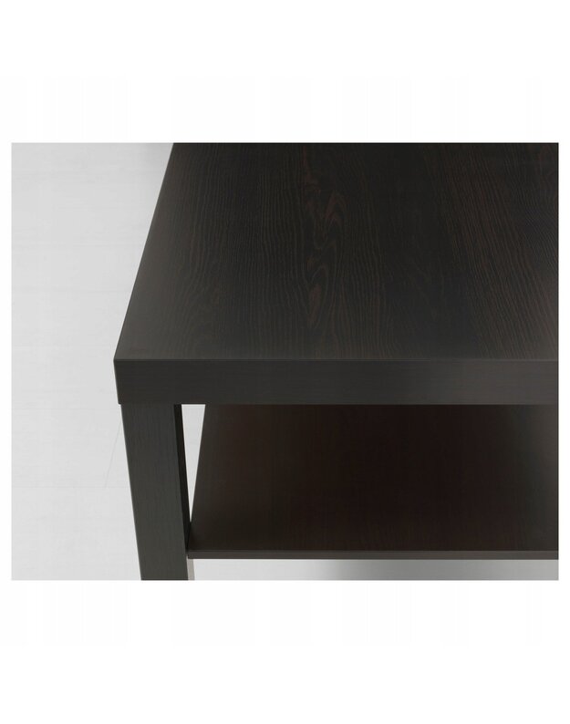 "Lack" tamsiai rudas kavos staliukas 90x55 cm