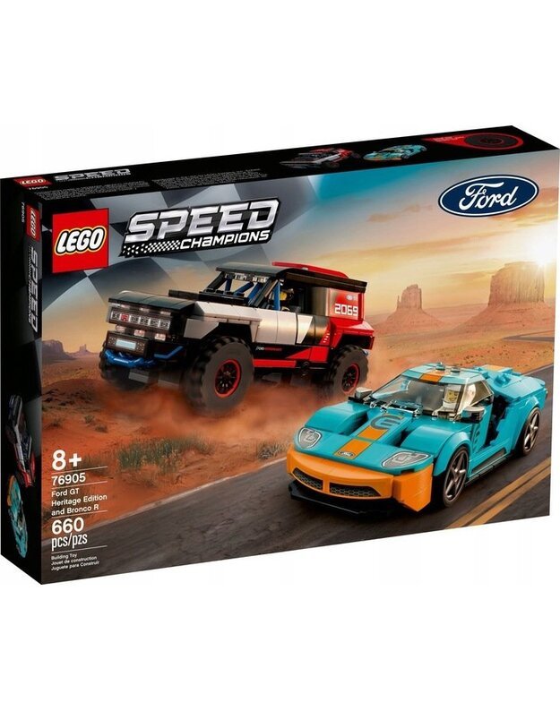 LEGO SPEED CHAMPIONS Ford GT ir Bronco R