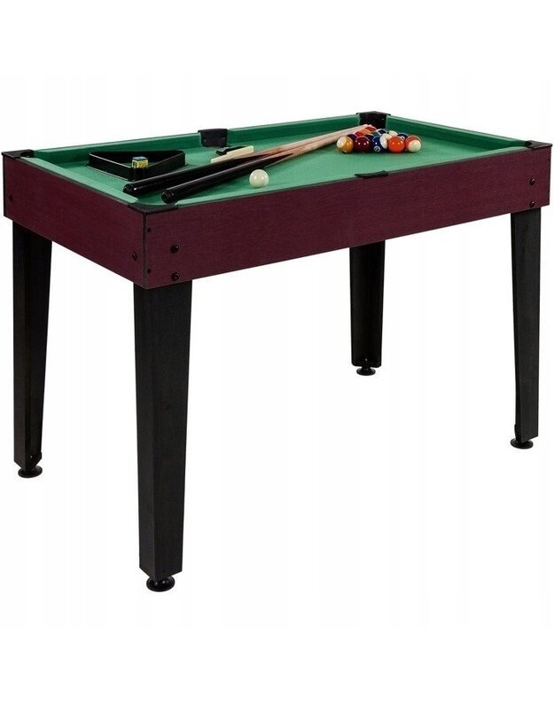 "MULTIGRA 15in1" tamsiai rudas žaidimų stalas 