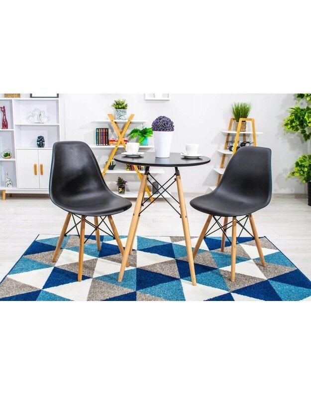 Stalas + 2 kėdės Šiuolaikinio skandinaviško stiliaus DSW