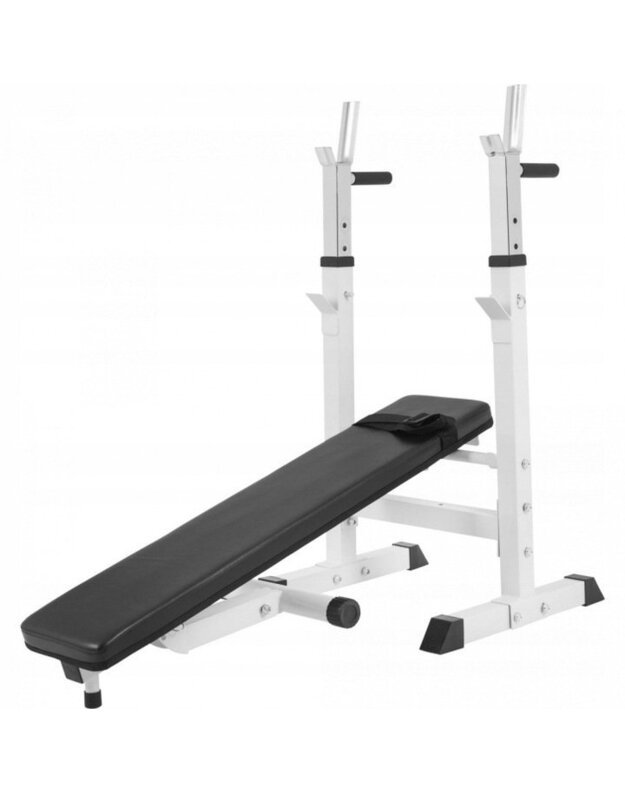 „Gorilla Sports“ treniruočių suolelis su 75 kg svarmenimis