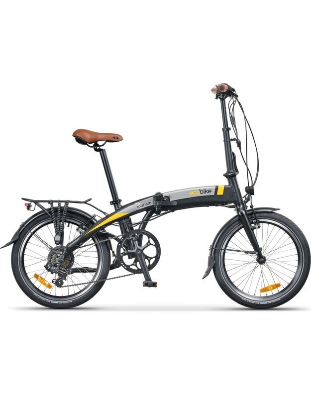 „EcoBike Tourism“ e-dviratis juodas