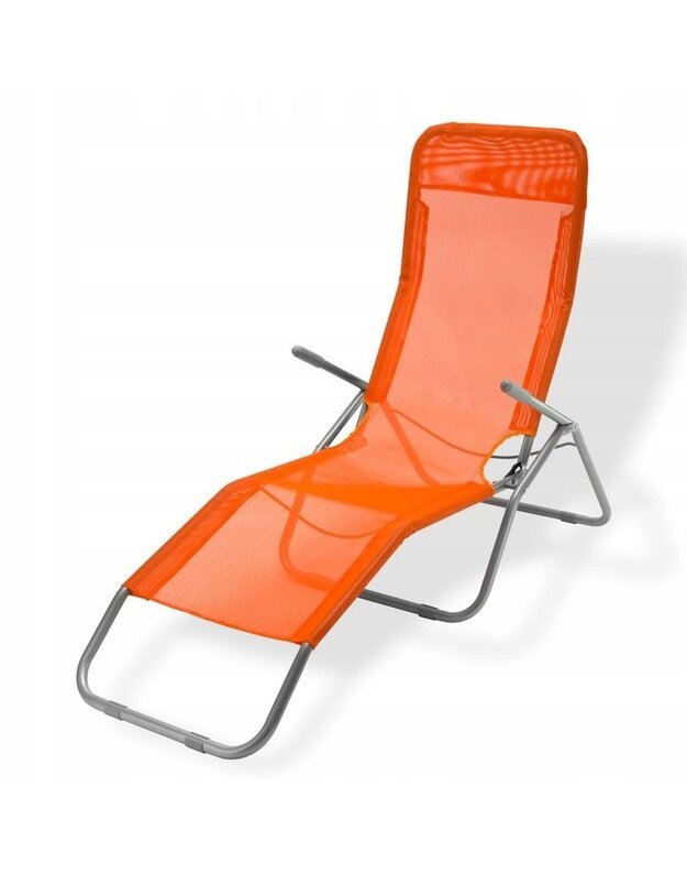 Patogus didelis sulankstomas fotelis, gultas, oranžinės spalvos