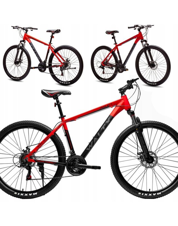 WALTX  WX09 raudonas kalnų dviratis 18 colių