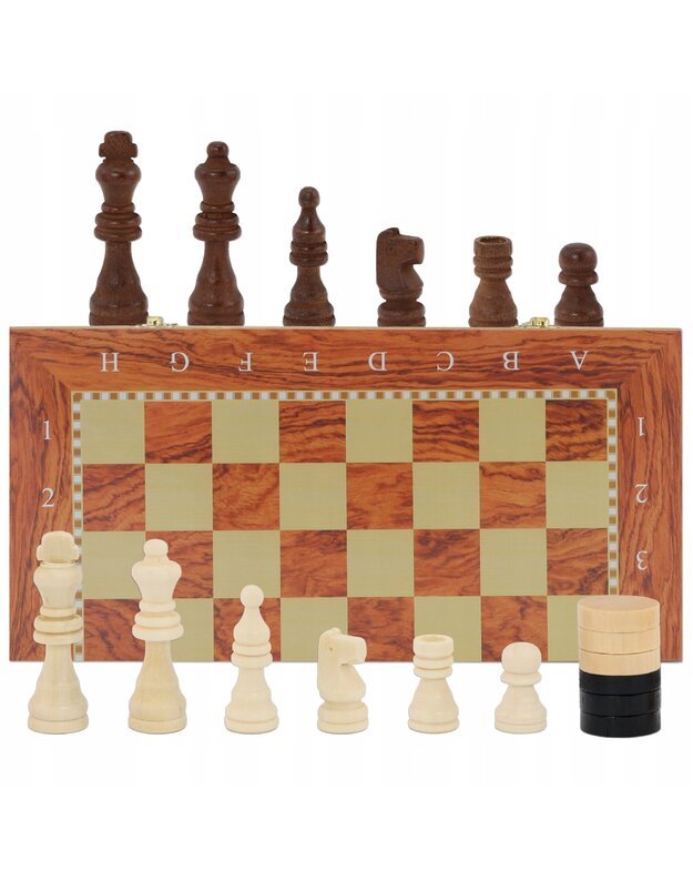 Klasikiniai mediniai šachmatai 39x39