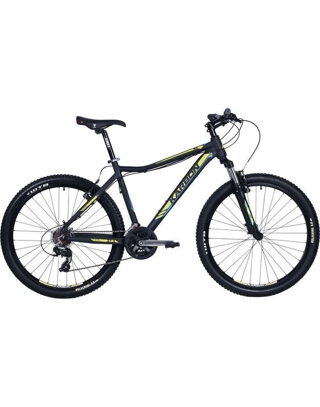 „Carbon Bike Trail R3“ 27,5 juoda geltona mėlyna 17'
