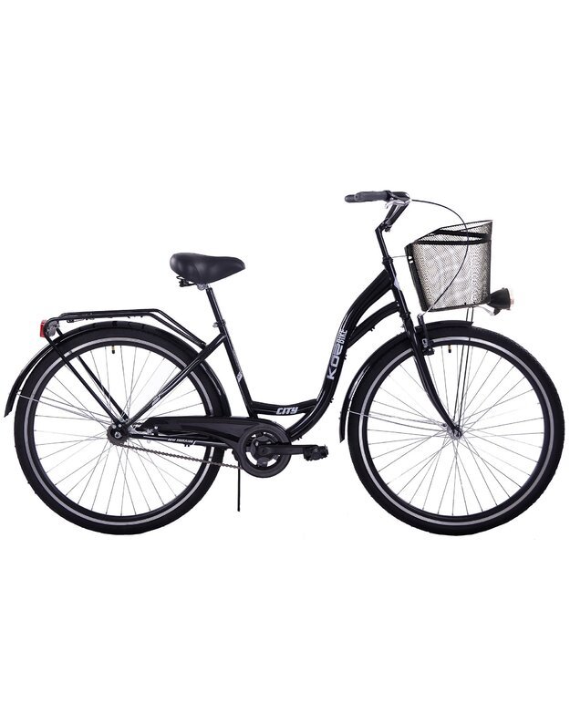 Miesto dviratis Kozbike 28, juoda, vyriška versija