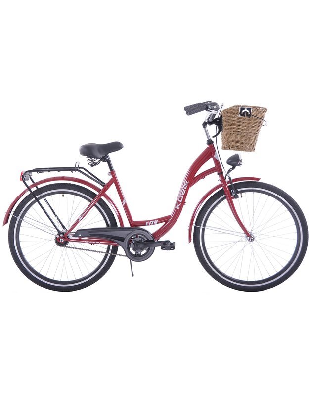 Miesto dviratis 26 moteriškas „Kozbike“ (K45), raudonas