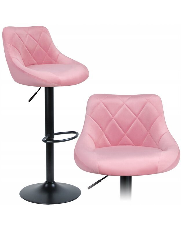 "Swan" rožinė baro kėdė