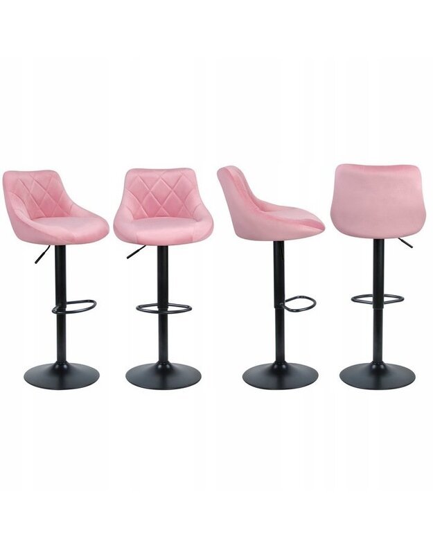 "Swan" rožinė baro kėdė