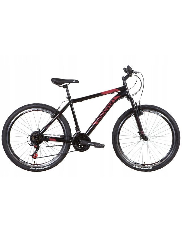 MTB Velotrade DISCOVERY 18 colių juodas kalnų dviratis 