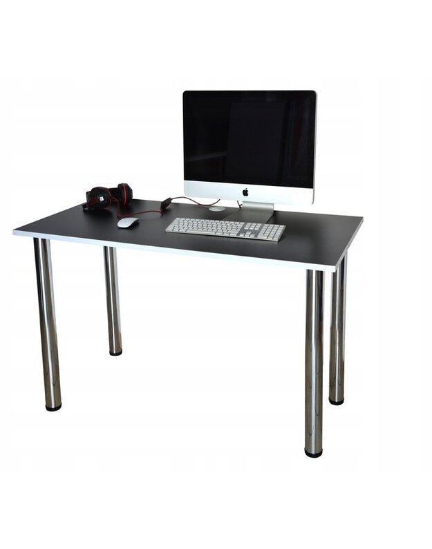 SmartDesk juodas kompiuterio stalas 120x75x60 cm