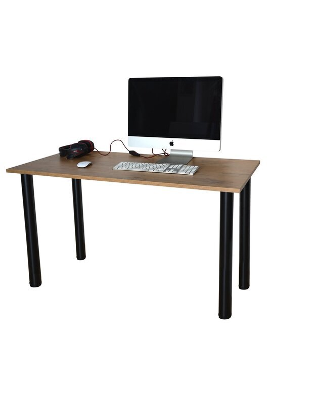 SmartDesk rudas/juodas kompiuterio stalas 120x75x60 cm