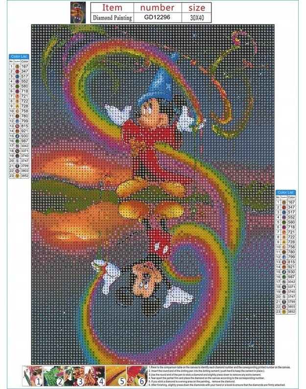 Deimantinė mozaika 5D Peliukas Mikis