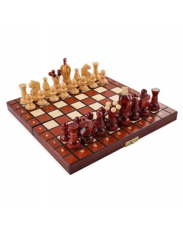 ROYAL mediniai šachmatai 25x25 cm