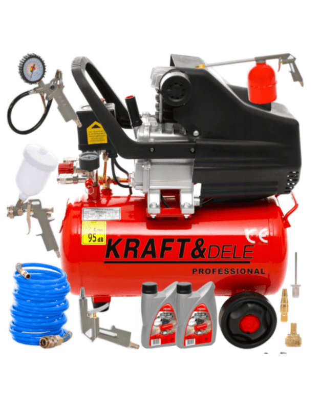 Kraft & Dele KD400 + KD413 oro kompresorius
